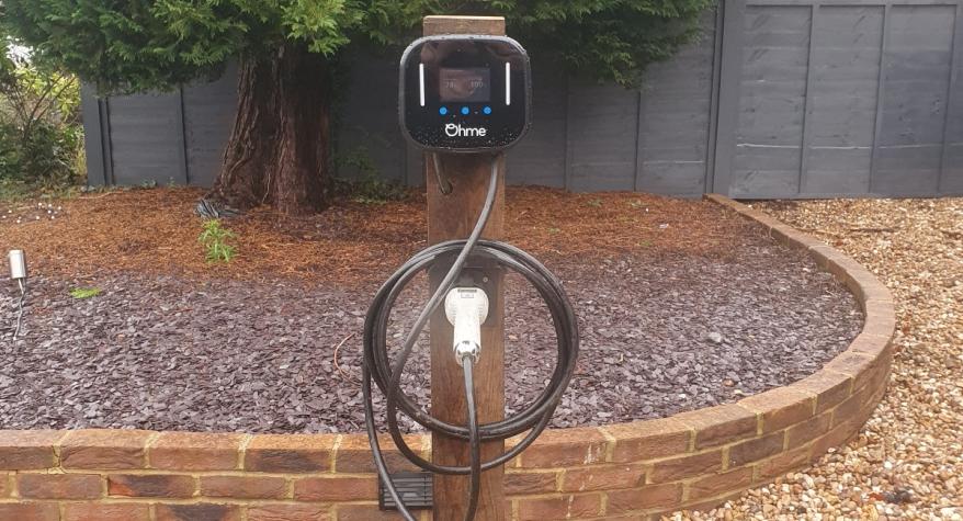 Ohme EV charge point installation in Swindon